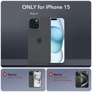 Foto 2 | Funda Esr Para Iphone 15 Con Soporte Magsafe De Cuerpo Completo, Color Negro Transparente - Venta Internacional.