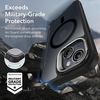 Foto 4 | Funda Esr Para Iphone 15 Con Soporte Magsafe De Cuerpo Completo, Color Negro Transparente - Venta Internacional.