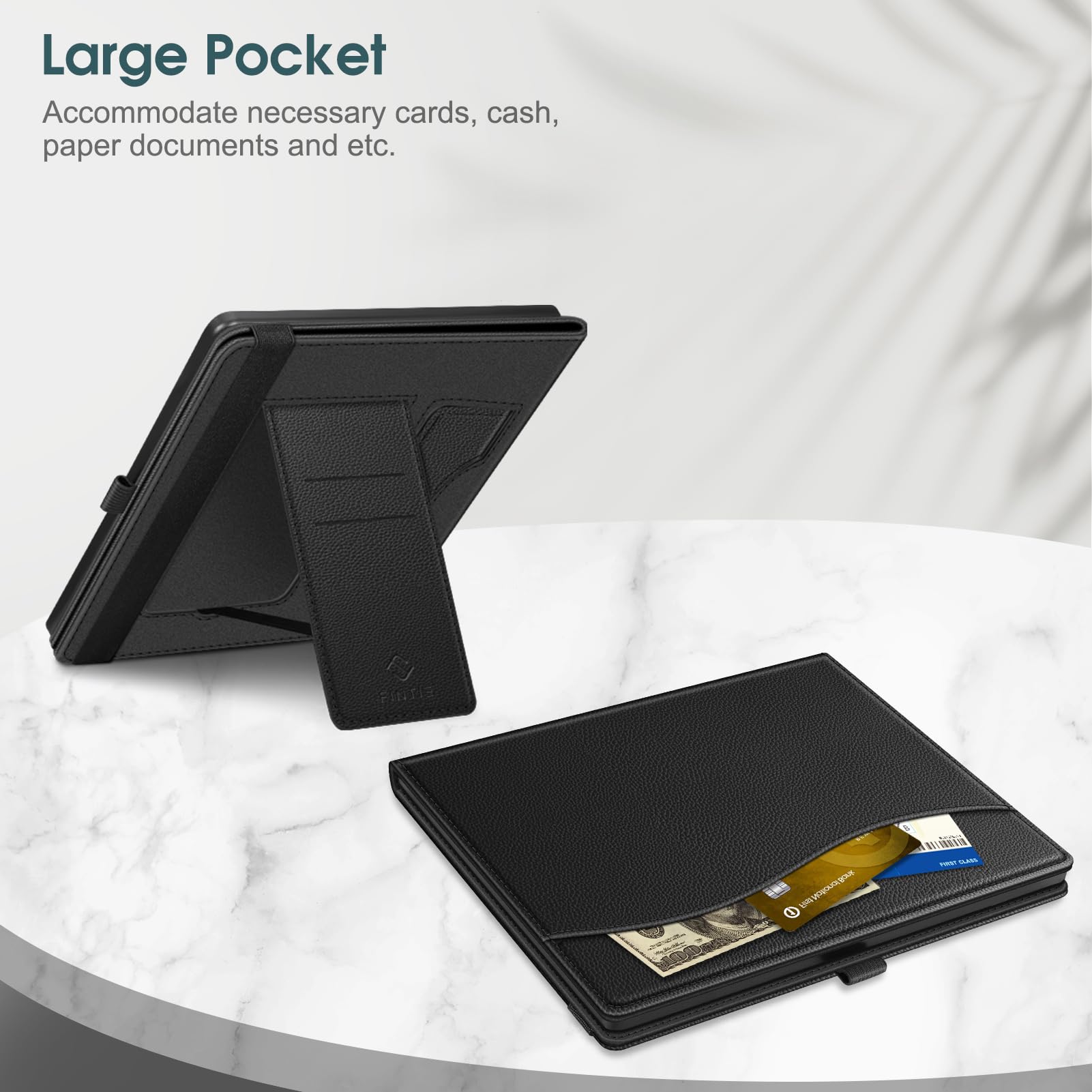 Foto 4 | Funda Fintie Con Soporte Para Kindle Scribe 10.2'' 2024/2022, Color Negro - Venta Internacional.
