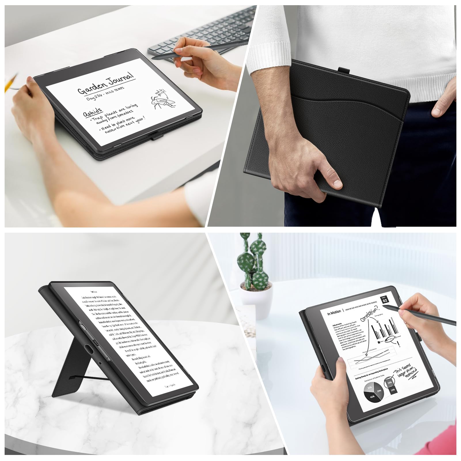 Foto 6 pulgar | Funda Fintie Con Soporte Para Kindle Scribe 10.2'' 2024/2022, Color Negro - Venta Internacional.