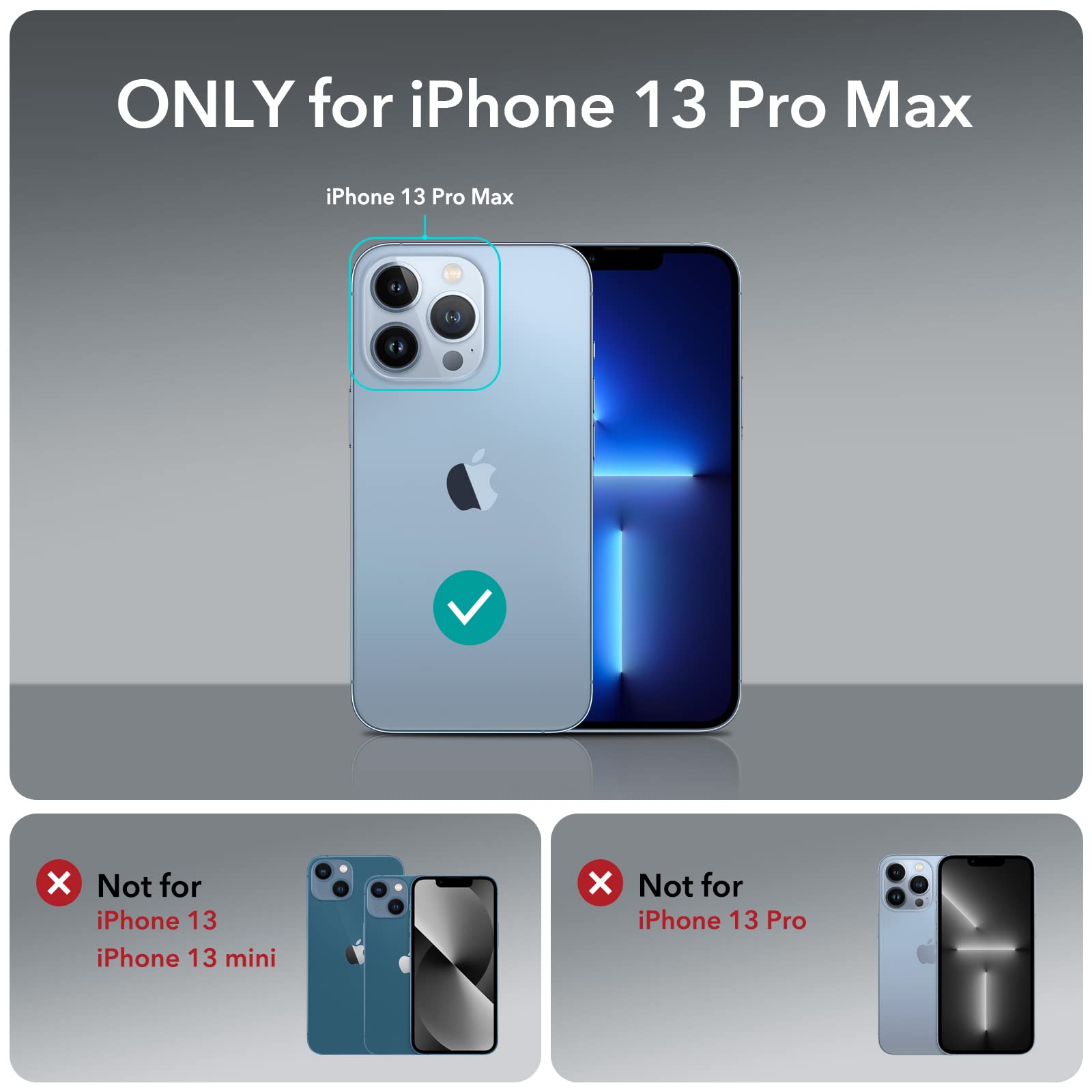 Foto 2 | Funda De Teléfono Esr Para Iphone 13 Pro Max, De Grado Militar, Transparente - Venta Internacional.
