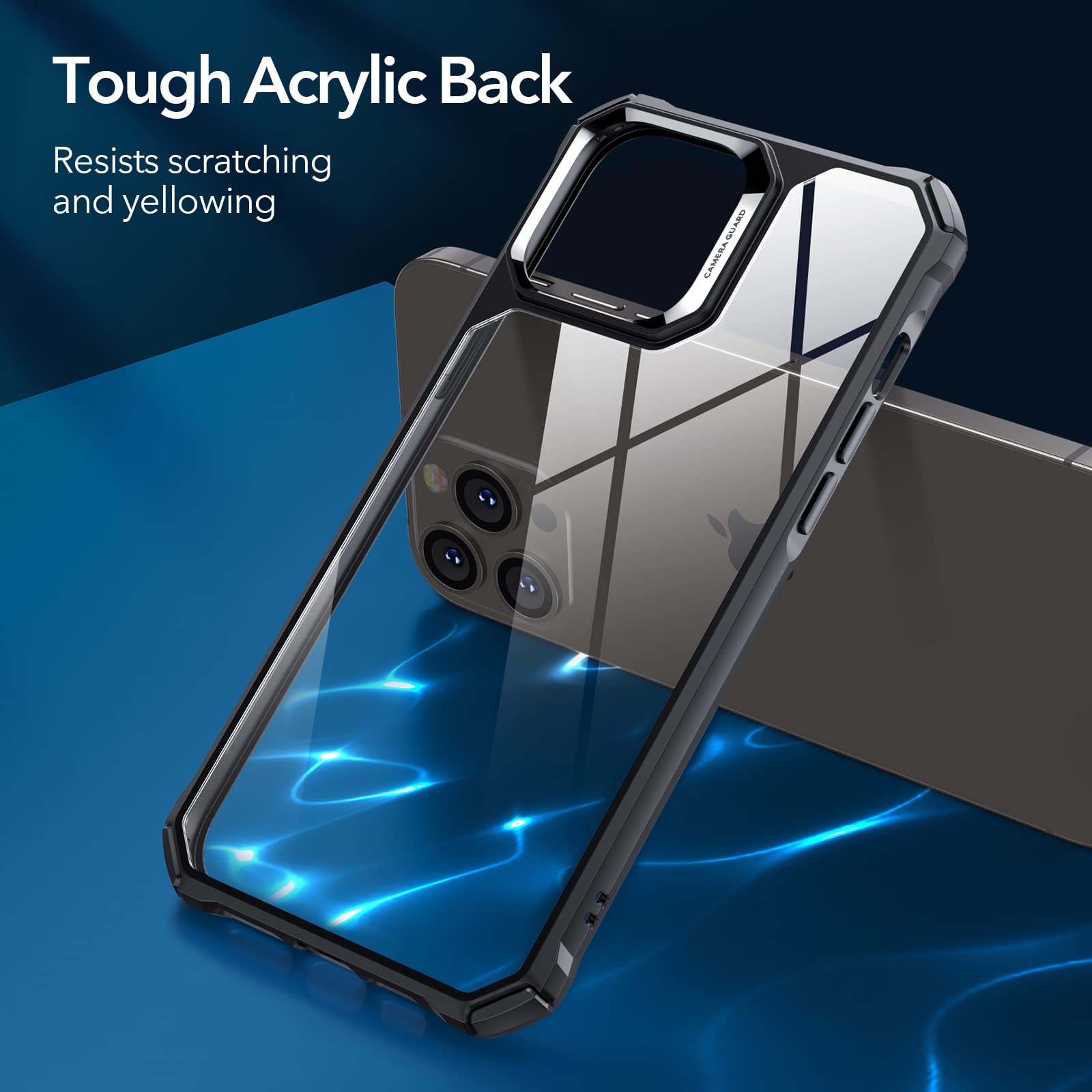 Foto 5 pulgar | Funda De Teléfono Esr Para Iphone 13 Pro Max, De Grado Militar, Transparente - Venta Internacional.