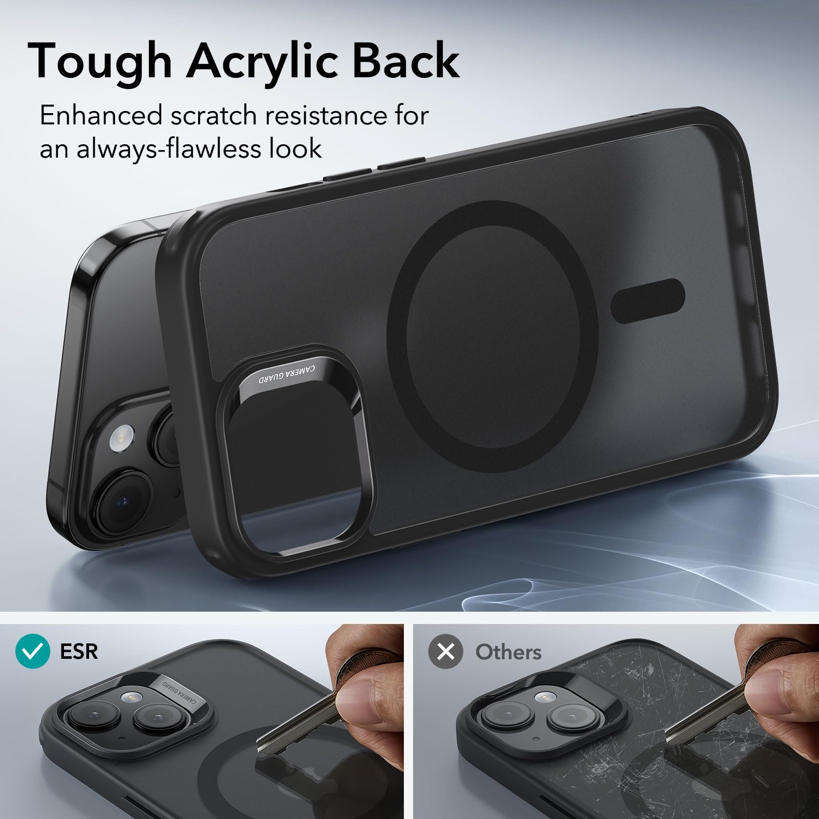 Foto 6 | Funda Esr Para Iphone 15 Con Magsafe, De Grado Militar, Resistente Al Amarilleo, Negro Esmerilado - Venta Internacional.