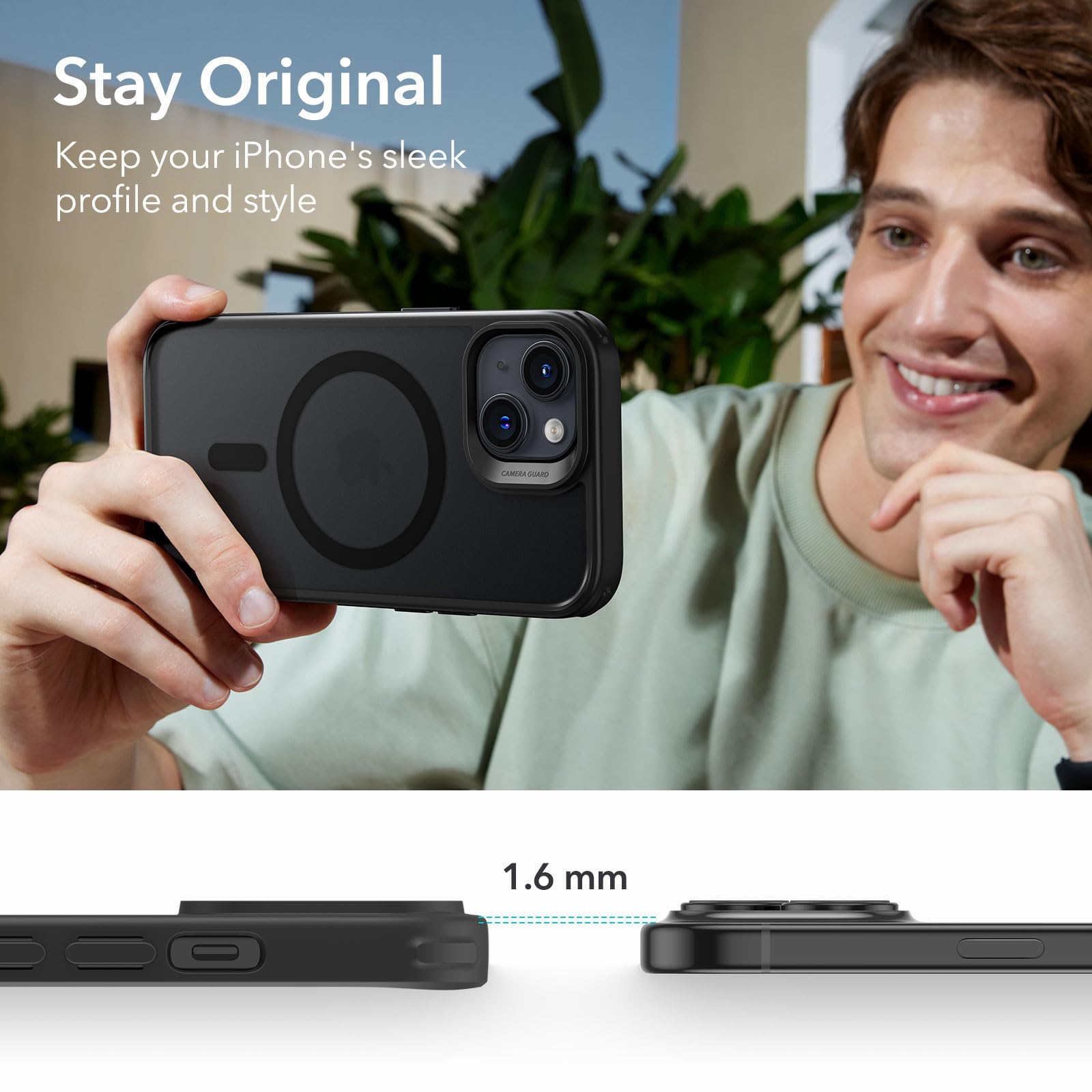 Foto 7 | Funda Esr Para Iphone 15 Con Magsafe, De Grado Militar, Resistente Al Amarilleo, Negro Esmerilado - Venta Internacional.