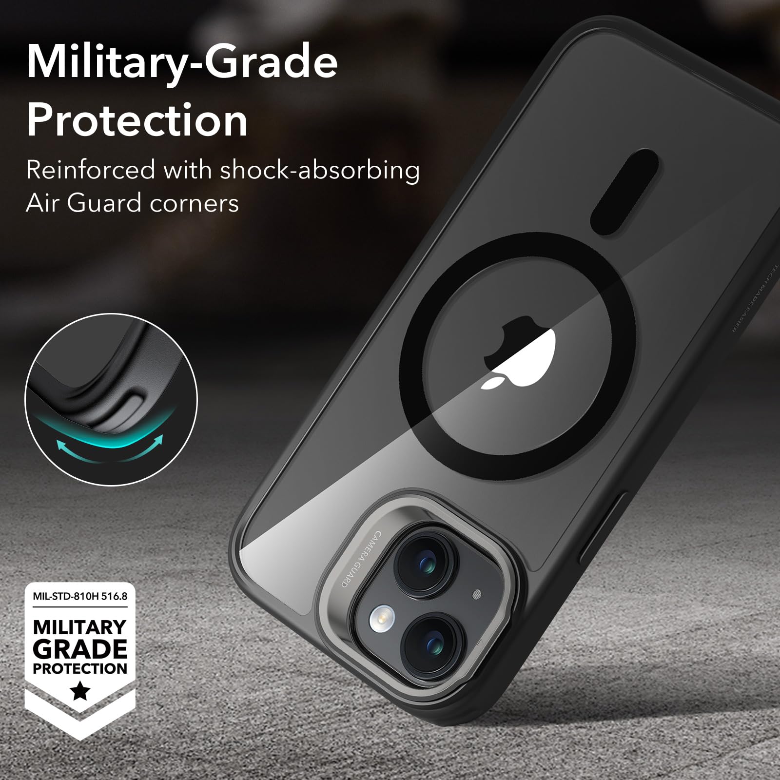 Foto 8 pulgar | Funda De Teléfono Esr Para Iphone 15 Plus Con Magsafe De Grado Militar - Venta Internacional.