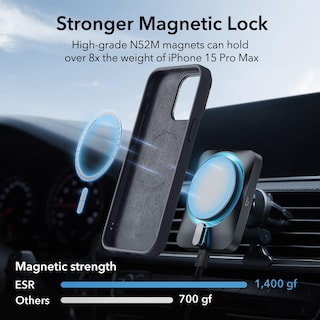 Foto 6 | Funda De Teléfono Esr Magsafe De Silicona Con Soporte Para Iphone 15 Pro Max - Venta Internacional.