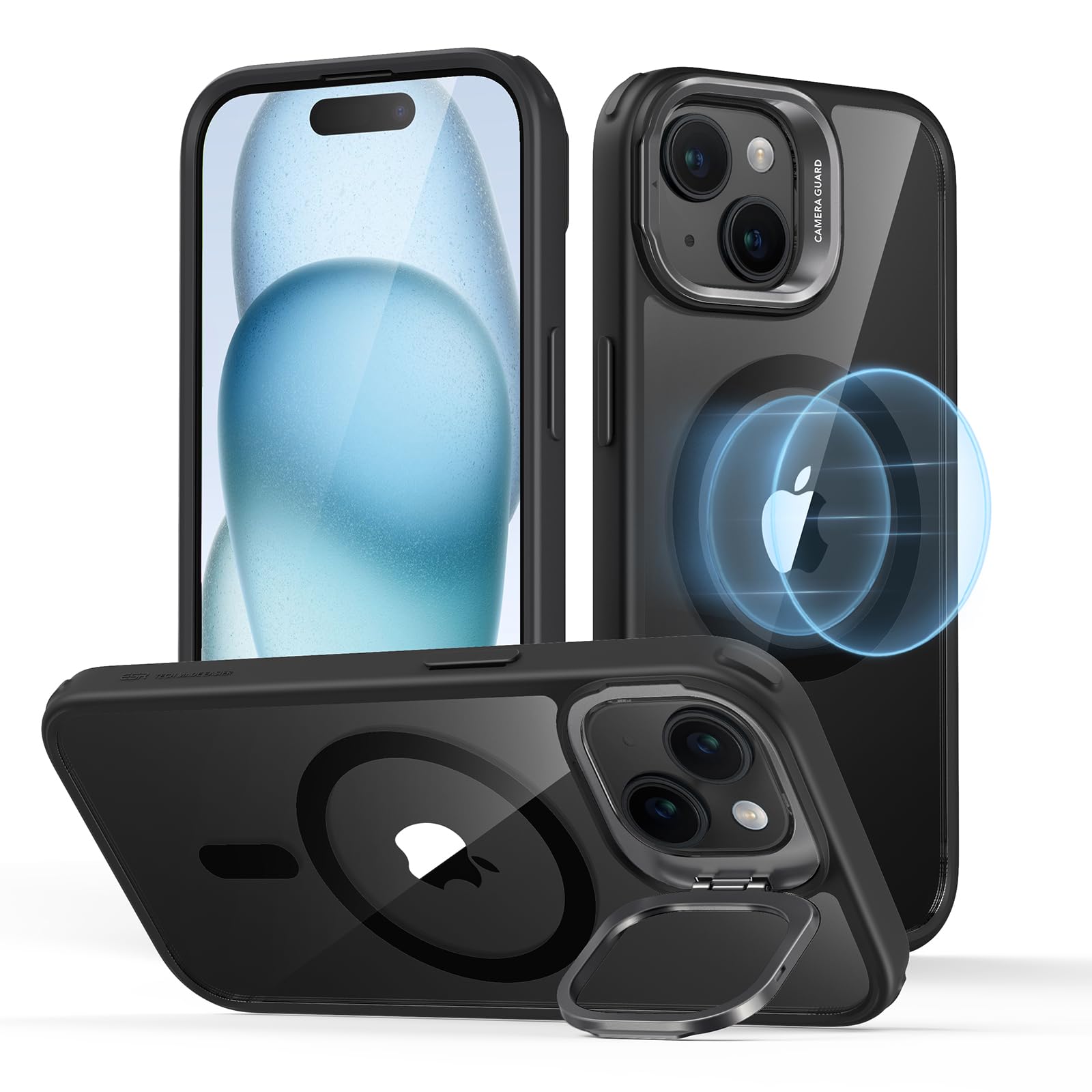 Funda De Teléfono Esr Para Iphone 15 Con Magsafe De Grado Militar Transparente - Venta Internacional.