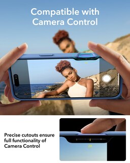 Foto 6 | Funda De Silicona Esr Con Soporte Para Iphone 16 Plus, Color Azul Claro - Venta Internacional.