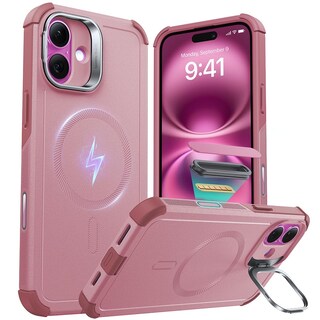 Foto 1 | Funda Esr Para Iphone 16 Con Soporte, Protección Contra Caídas De Grado Militar De 23 Pies Con Botón - Venta Inter