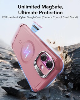 Foto 2 | Funda Esr Para Iphone 16 Con Soporte, Protección Contra Caídas De Grado Militar De 23 Pies Con Botón - Venta Inter