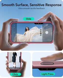 Foto 4 | Funda Esr Para Iphone 16 Con Soporte, Protección Contra Caídas De Grado Militar De 23 Pies Con Botón - Venta Inter