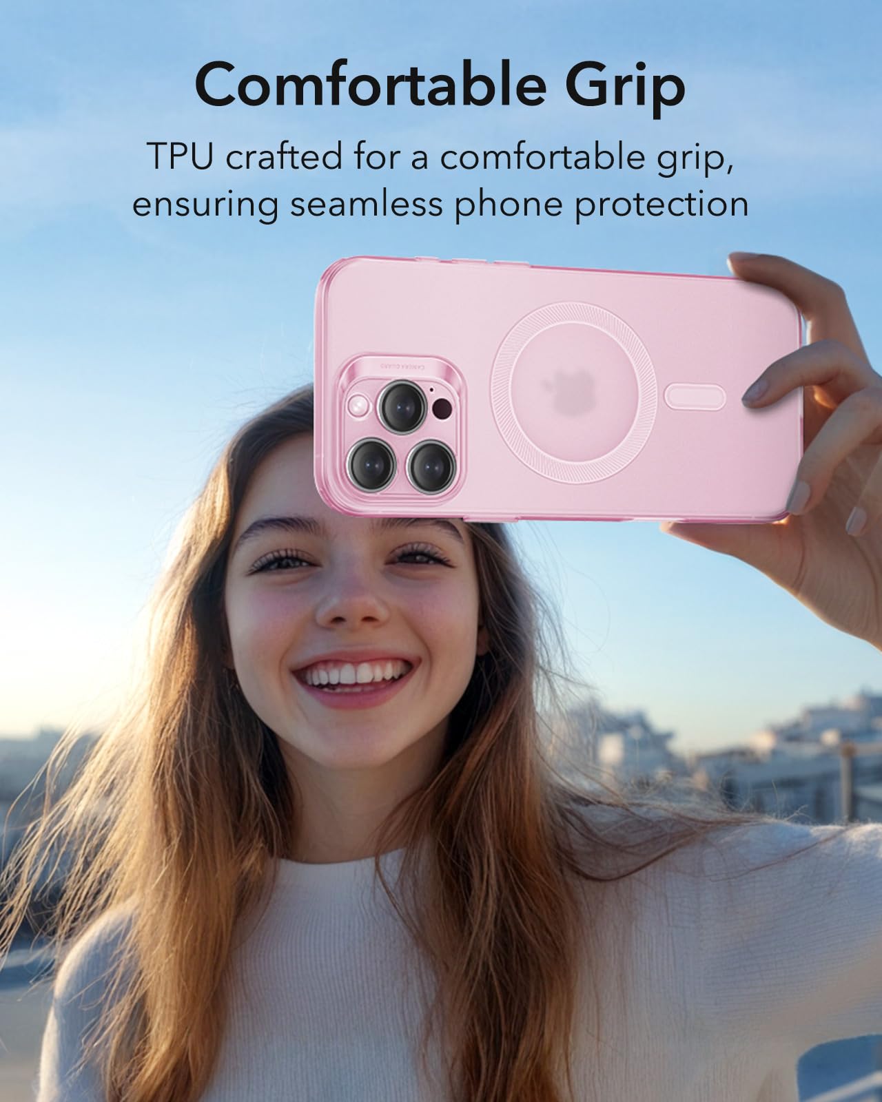 Foto 4 | Funda De Teléfono Esr Zero Series Para Iphone 16 Pro Magsafe Pink - Venta Internacional.