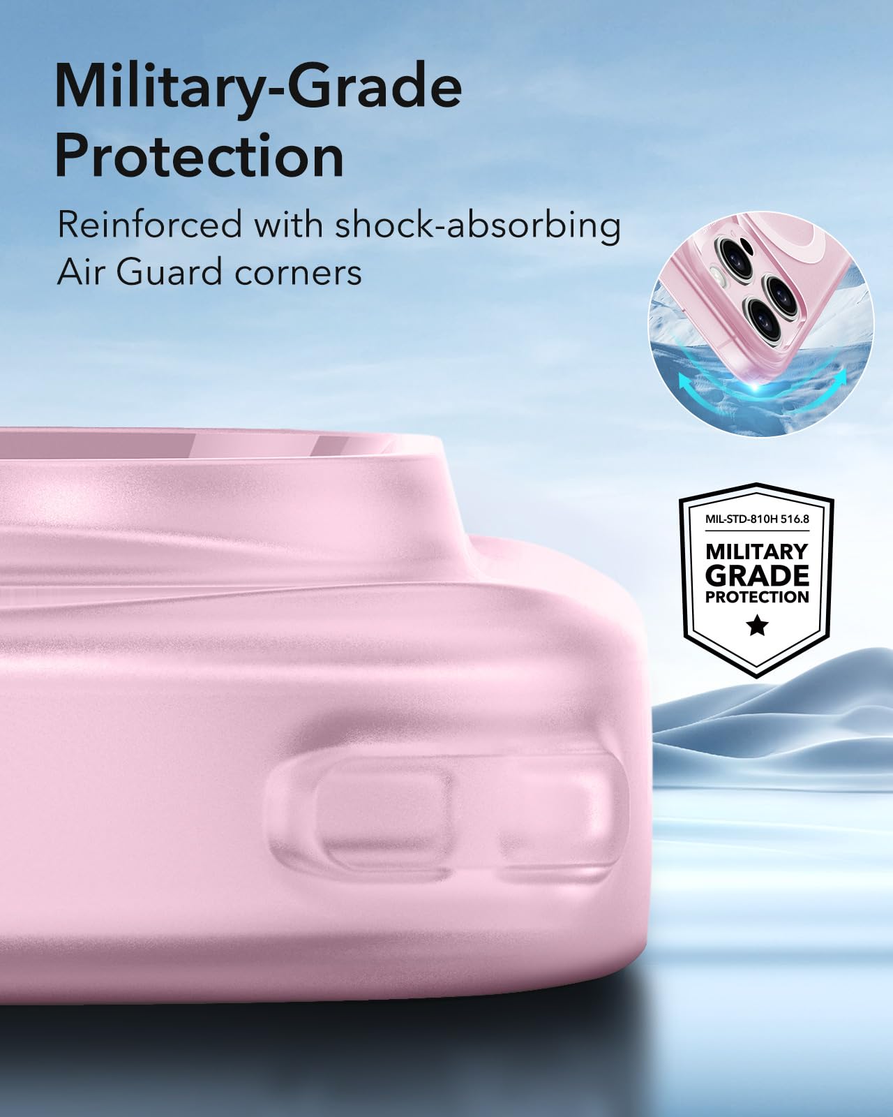 Foto 6 | Funda De Teléfono Esr Zero Series Para Iphone 16 Pro Magsafe Pink - Venta Internacional.