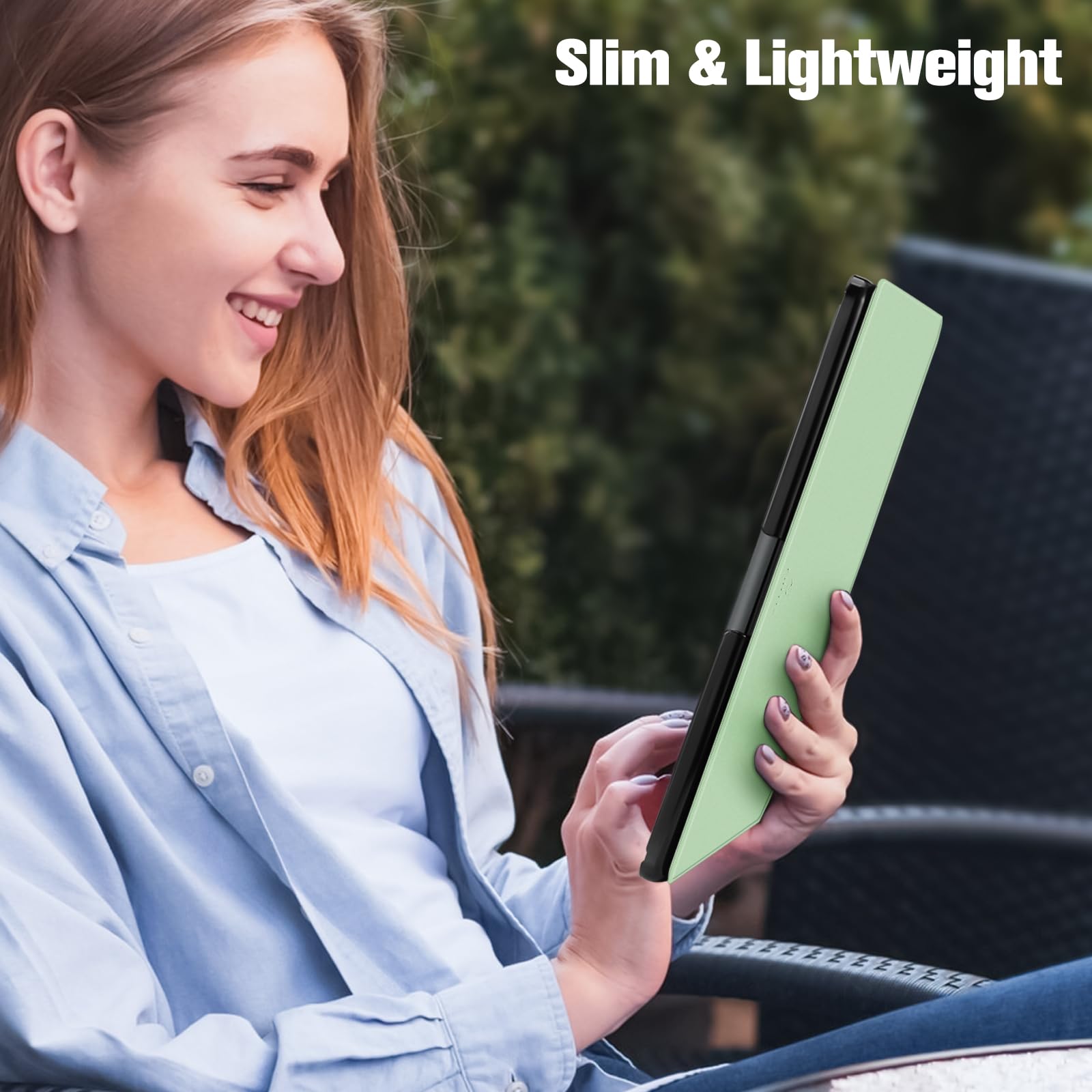 Foto 4 | Funda Fintie Slim Para Kindle Scribe 10.2 Con Soporte Para Bolígrafos Agave - Venta Internacional.