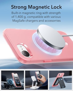 Foto 5 | Funda De Teléfono Esr Halolock Zero Clear Para Iphone 16e Frosted Re - Venta Internacional.