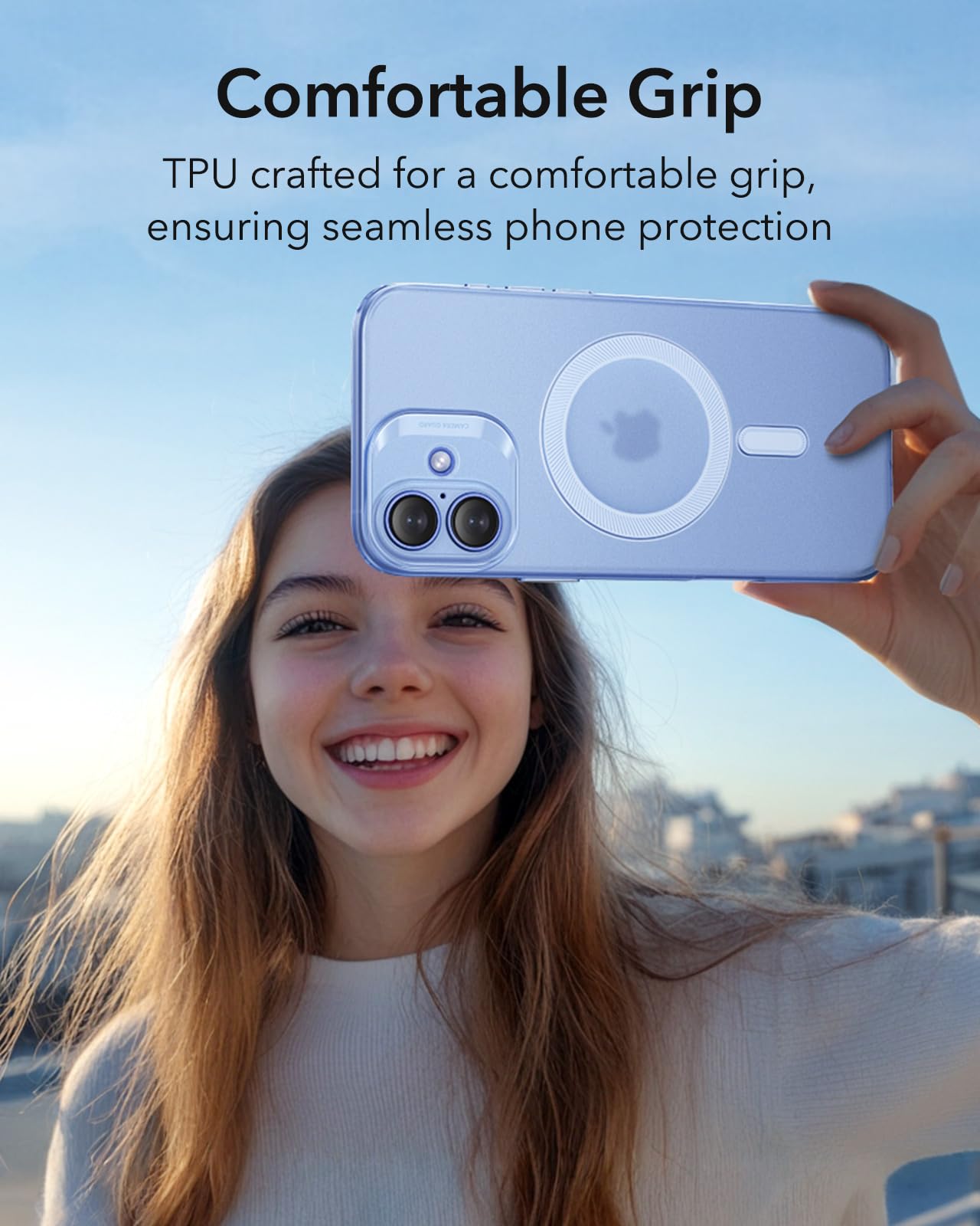 Foto 3 | Funda De Teléfono Esr Para Iphone 16 Plus Con Magsafe Frosted Blue - Venta Internacional.