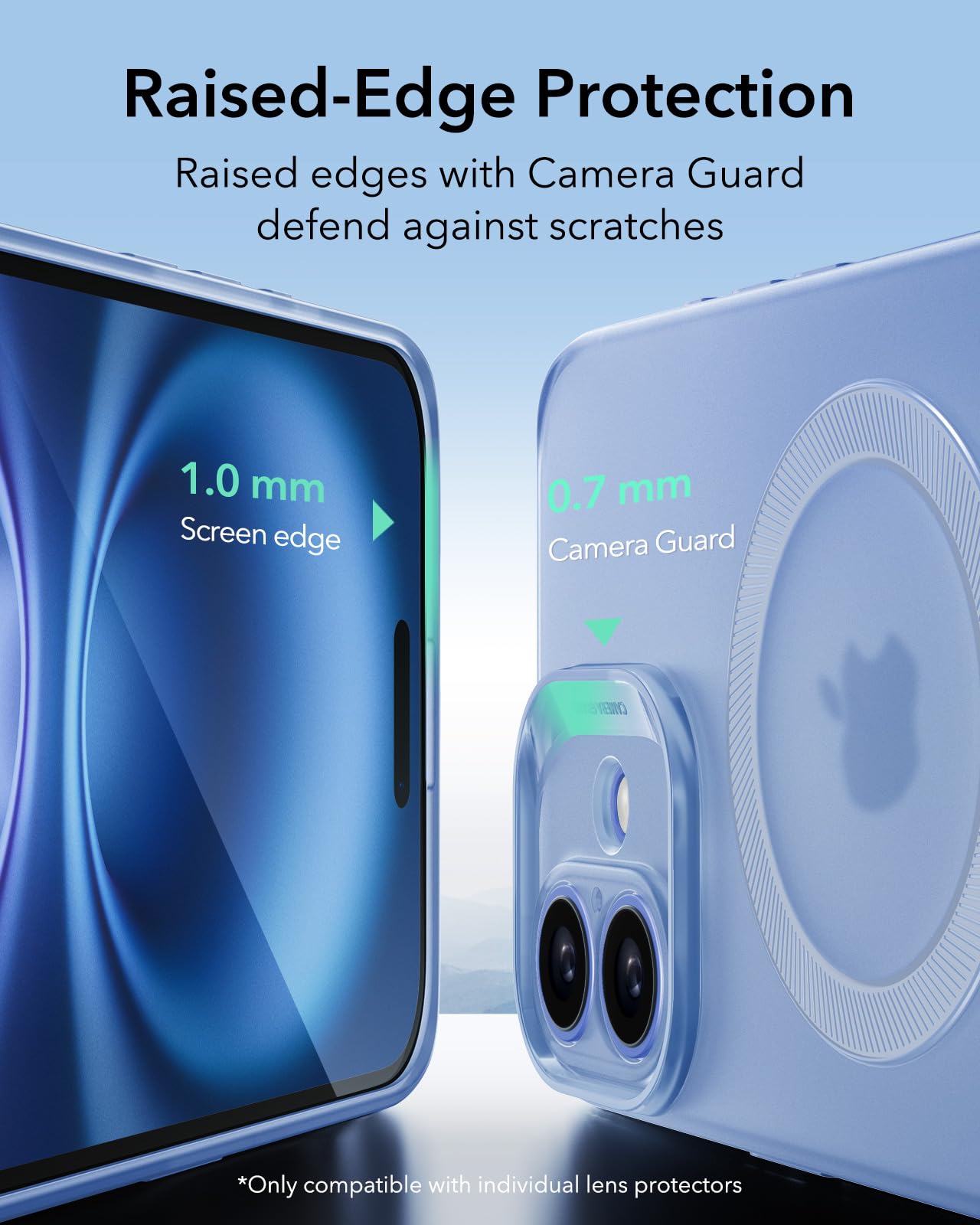 Foto 7 pulgar | Funda De Teléfono Esr Para Iphone 16 Plus Con Magsafe Frosted Blue - Venta Internacional.