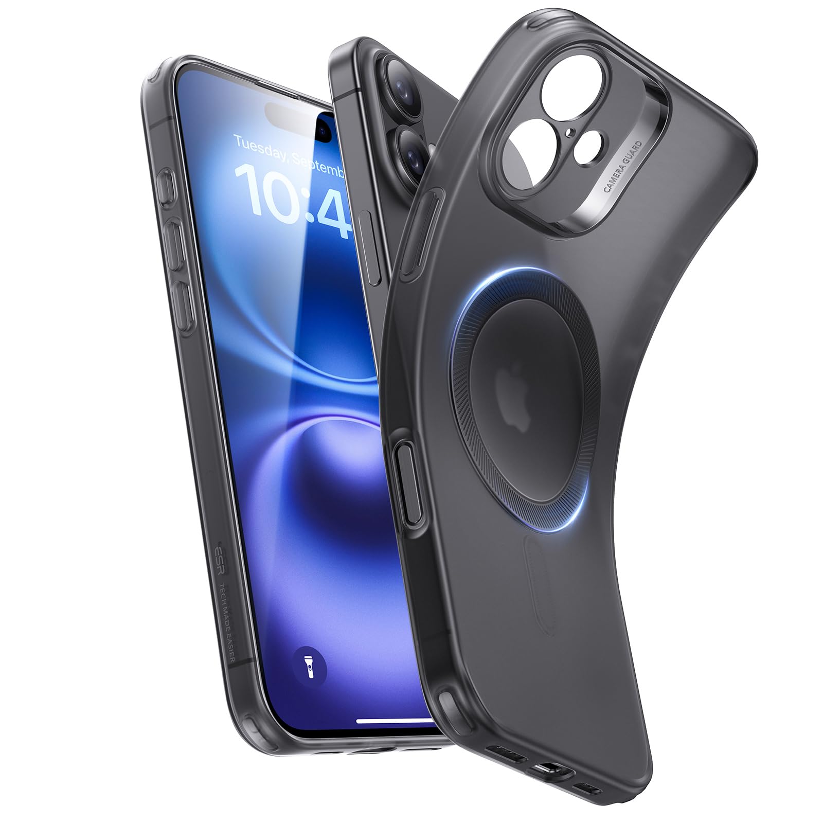 Foto 2 pulgar | Funda De Teléfono Esr Para Iphone 16 Compatible Con Magsafe Frosted Black - Venta Internacional.