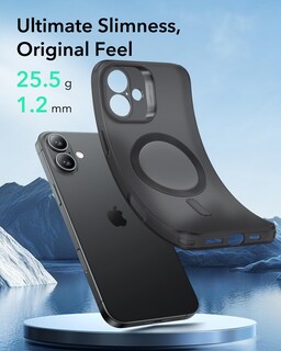 Foto 3 | Funda De Teléfono Esr Para Iphone 16 Compatible Con Magsafe Frosted Black - Venta Internacional.