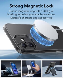 Foto 5 | Funda De Teléfono Esr Para Iphone 16 Compatible Con Magsafe Frosted Black - Venta Internacional.