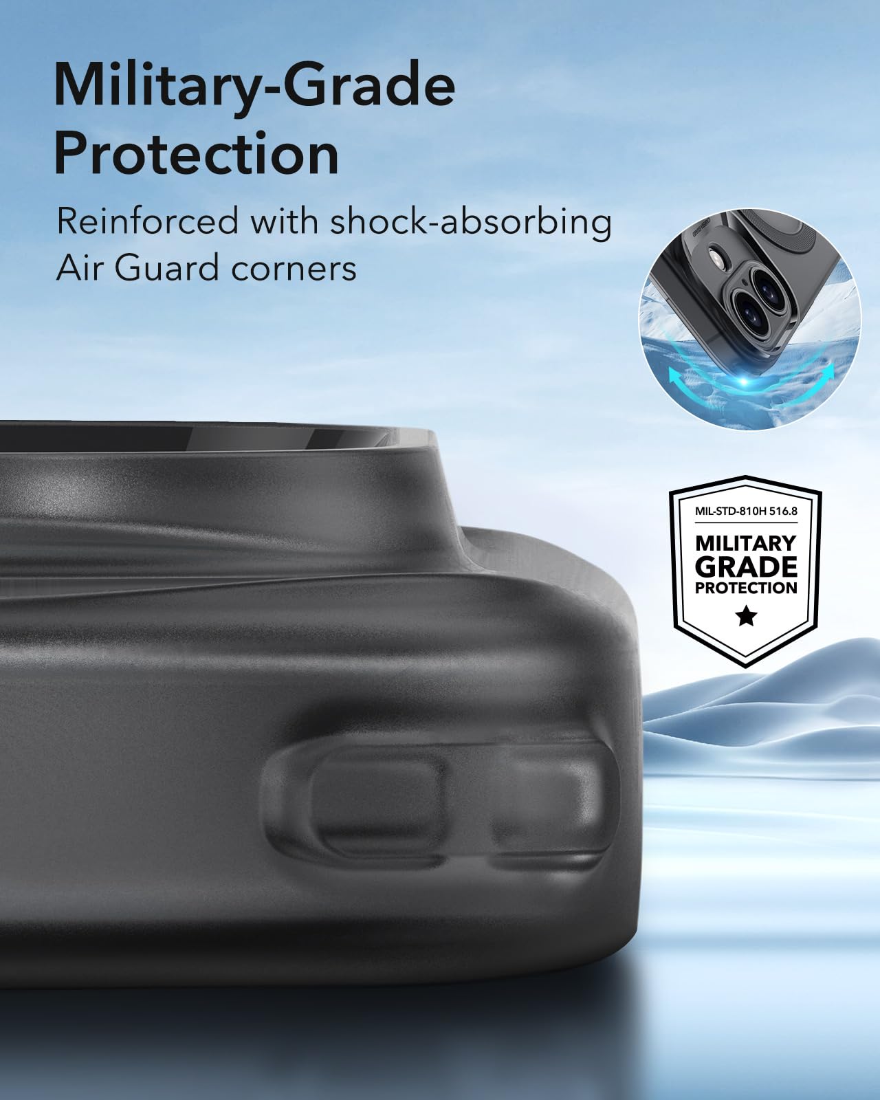 Foto 7 pulgar | Funda De Teléfono Esr Para Iphone 16 Compatible Con Magsafe Frosted Black - Venta Internacional.