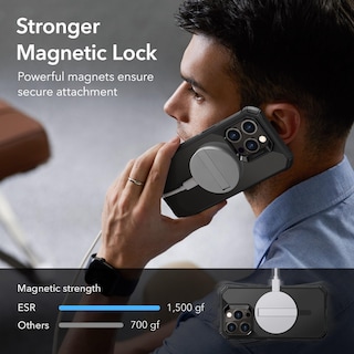 Foto 3 | Funda De Teléfono Esr Air Armor Halolock Para Iphone 14 Pro Negra - Venta Internacional.