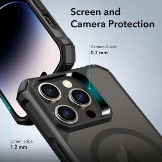 Foto 6 | Funda De Teléfono Esr Air Armor Halolock Para Iphone 14 Pro Negra - Venta Internacional.