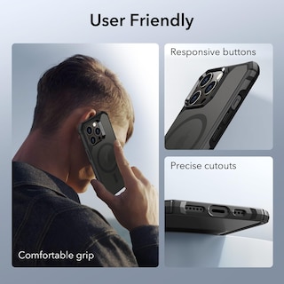 Foto 7 | Funda De Teléfono Esr Air Armor Halolock Para Iphone 14 Pro Negra - Venta Internacional.