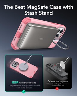 Foto 4 | Funda De Teléfono Esr Para Iphone 13 Pro Con Soporte De 7 M, Color Rosa - Venta Internacional.