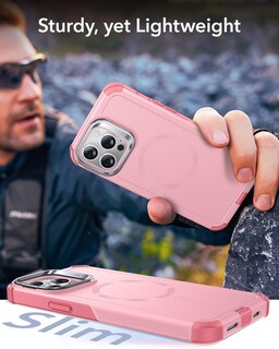 Foto 7 | Funda De Teléfono Esr Para Iphone 13 Pro Con Soporte De 7 M, Color Rosa - Venta Internacional.