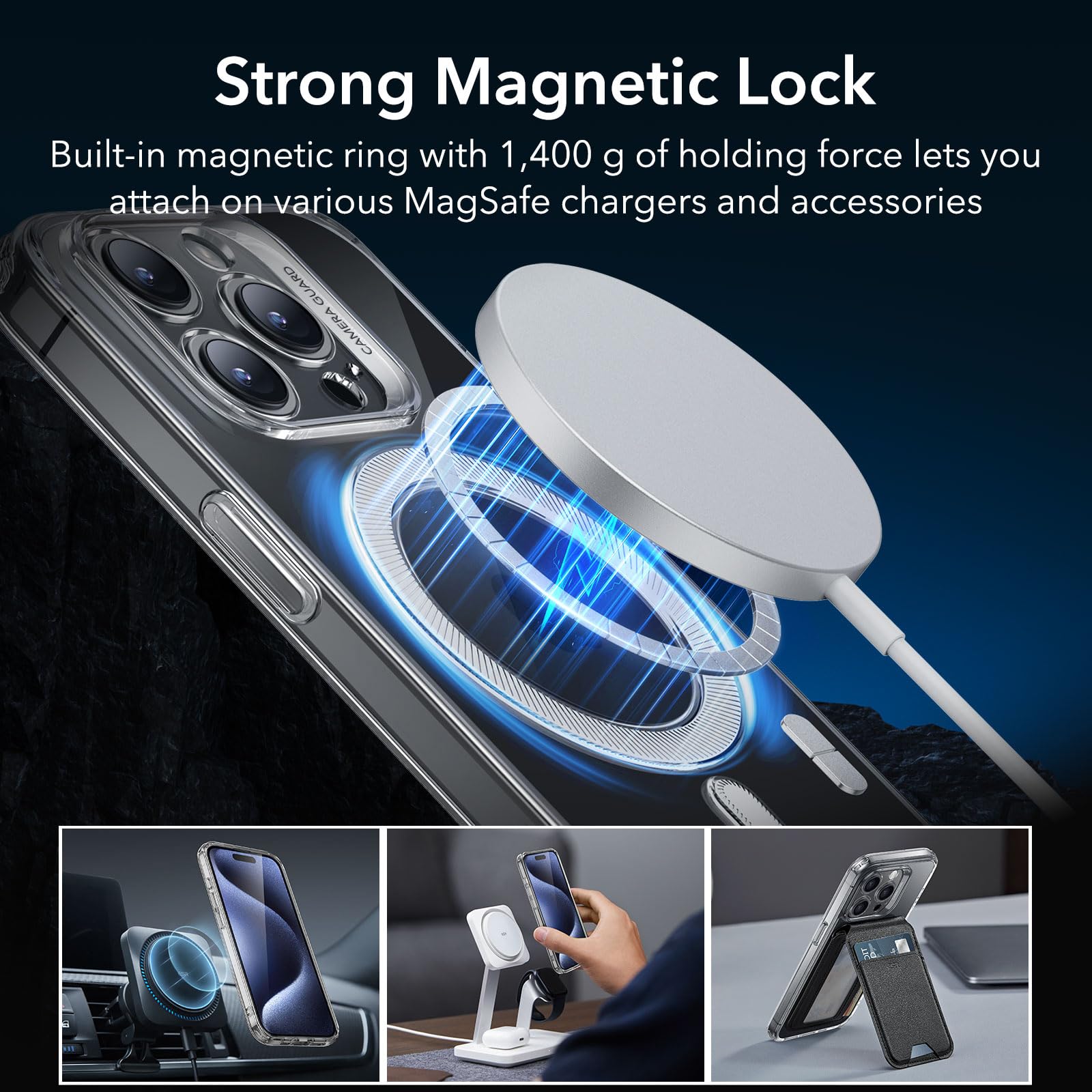 Foto 6 pulgar | Funda De Teléfono Esr Zero Series Para Iphone 15 Pro Max Clear - Venta Internacional.