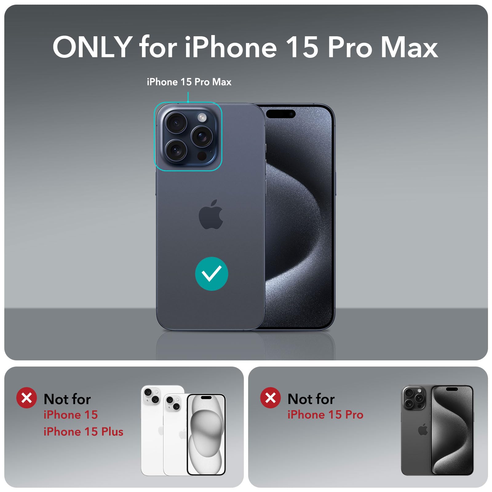 Foto 3 pulgar | Funda De Teléfono Transparente Esr Para Iphone 15 Pro Max A Prueba De Golpes, Resistente Al Amarilleo - Venta Inter