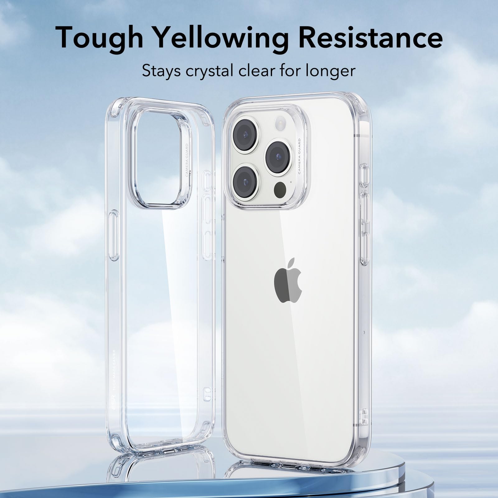 Foto 4 pulgar | Funda De Teléfono Transparente Esr Para Iphone 15 Pro Max A Prueba De Golpes, Resistente Al Amarilleo - Venta Inter