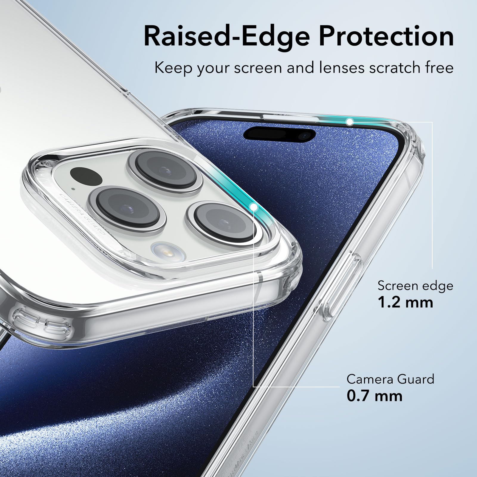 Foto 6 pulgar | Funda De Teléfono Transparente Esr Para Iphone 15 Pro Max A Prueba De Golpes, Resistente Al Amarilleo - Venta Inter