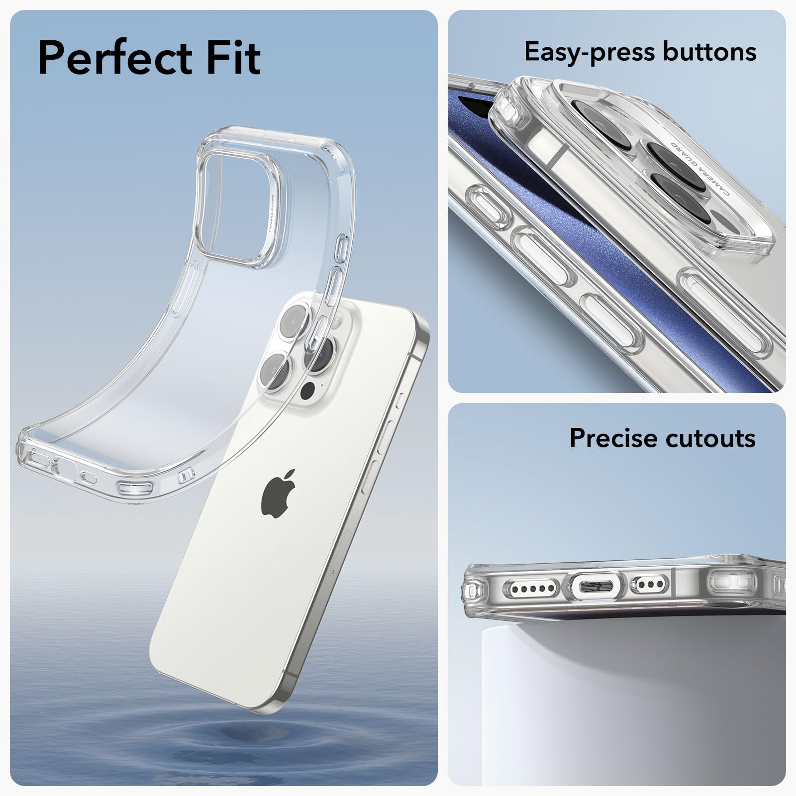 Foto 7 pulgar | Funda De Teléfono Transparente Esr Para Iphone 15 Pro Max A Prueba De Golpes, Resistente Al Amarilleo - Venta Inter