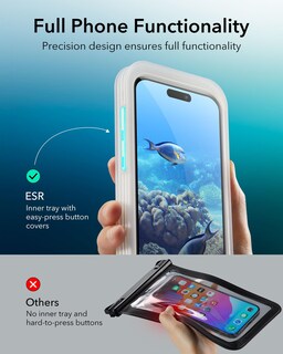 Foto 4 | Funda De Teléfono Impermeable Esr Para Iphone 15 Pro Max /14 Pro Max - Venta Internacional.