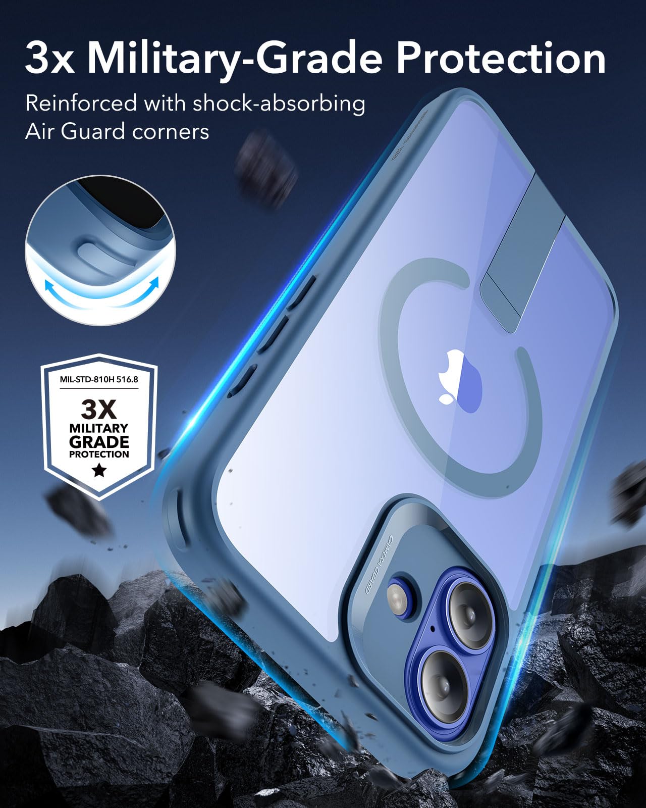 Foto 5 | Funda De Teléfono Esr Boost Series Con Soporte Para Iphone 16 Plus - Venta Internacional.