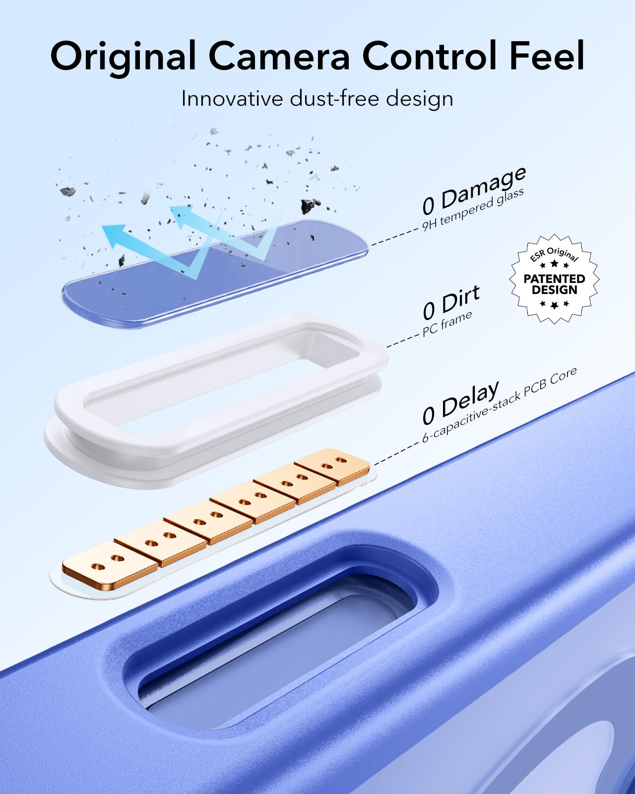 Foto 5 pulgar | Funda De Teléfono Esr Para Iphone 16 Plus Con Control De Cámara Magsafe - Venta Internacional.