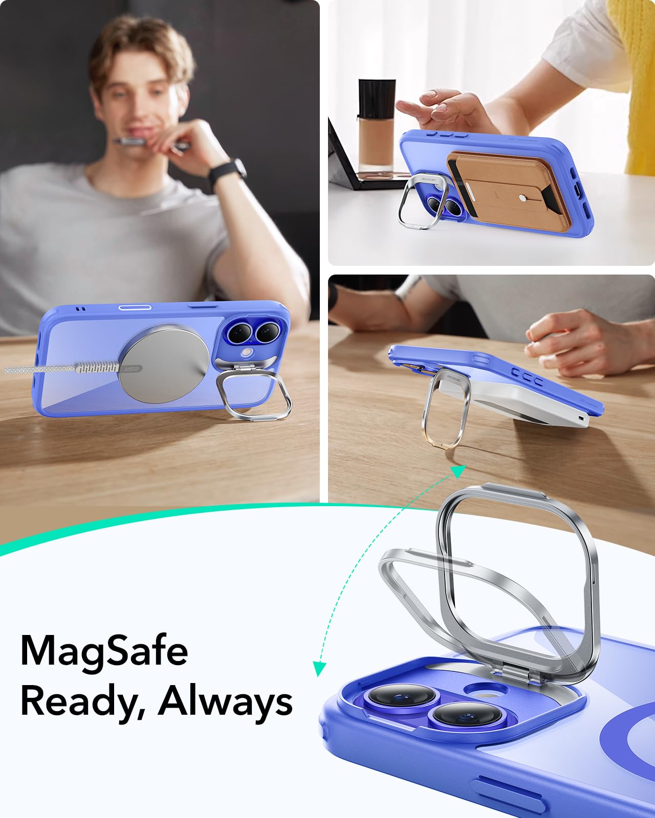Foto 8 pulgar | Funda De Teléfono Esr Para Iphone 16 Plus Con Control De Cámara Magsafe - Venta Internacional.