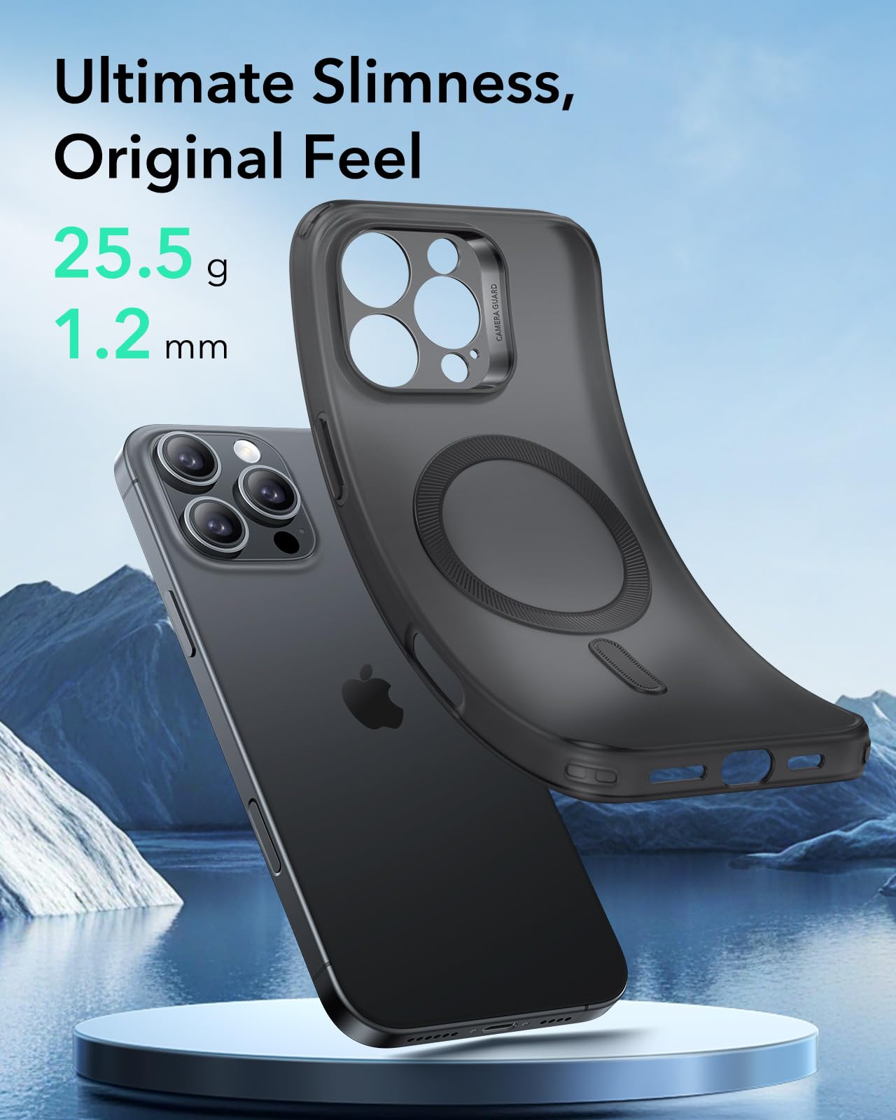 Foto 3 | Funda De Teléfono Esr Zero Series Para Iphone 16 Pro Con Magsafe Black - Venta Internacional.