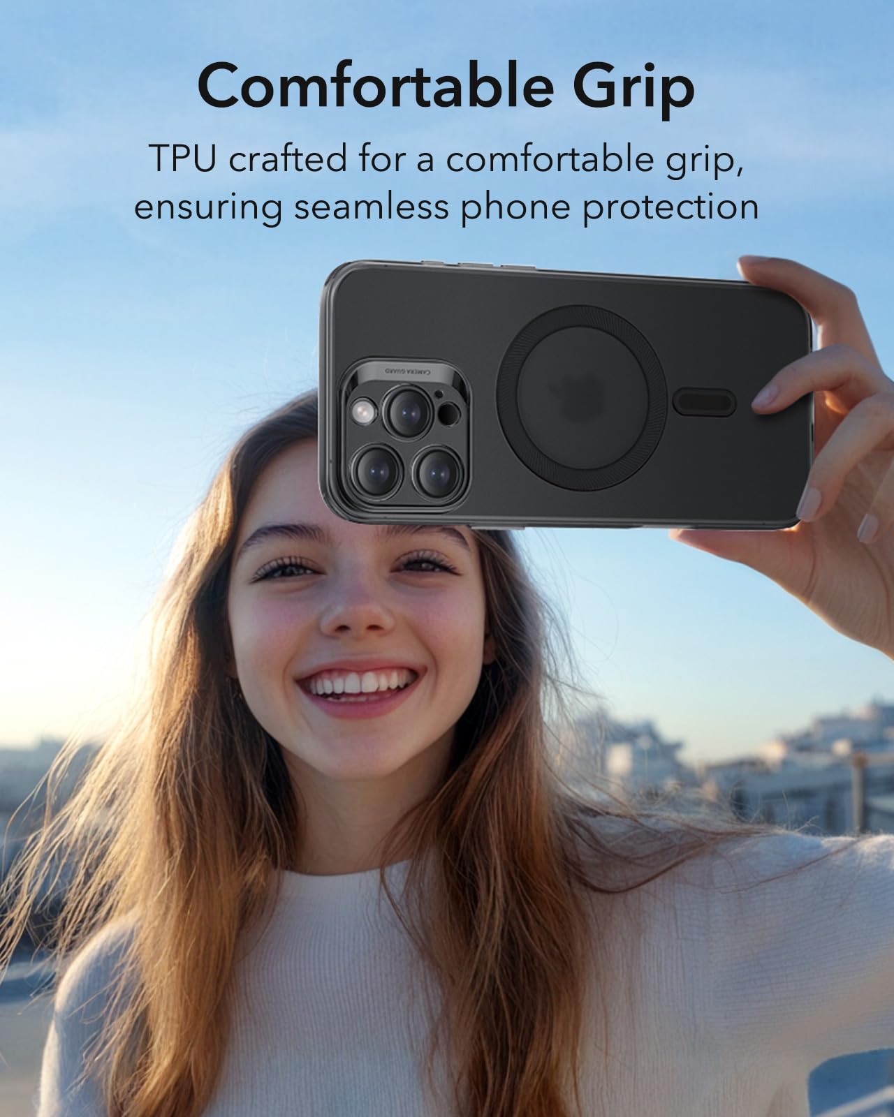 Foto 5 pulgar | Funda De Teléfono Esr Zero Series Para Iphone 16 Pro Con Magsafe Black - Venta Internacional.