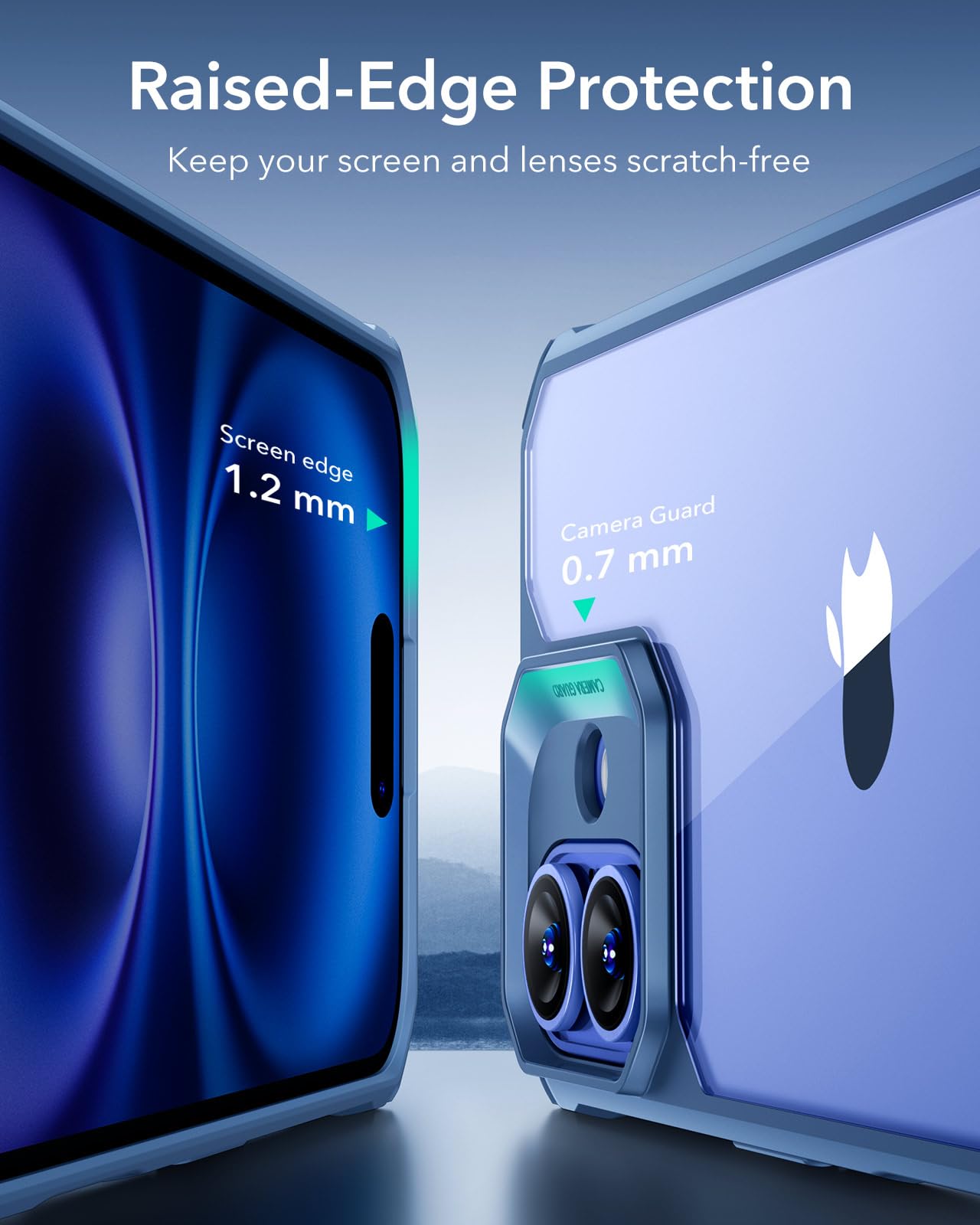 Foto 4 | Funda De Teléfono Esr Air Armor Series Para Iphone 16, Azul Transparente - Venta Internacional.