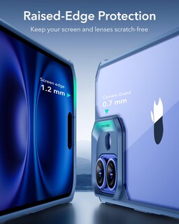 Foto 4 | Funda De Teléfono Esr Air Armor Series Para Iphone 16, Azul Transparente - Venta Internacional.