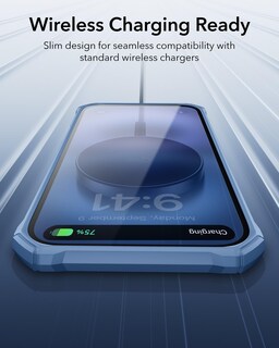 Foto 6 | Funda De Teléfono Esr Air Armor Series Para Iphone 16, Azul Transparente - Venta Internacional.