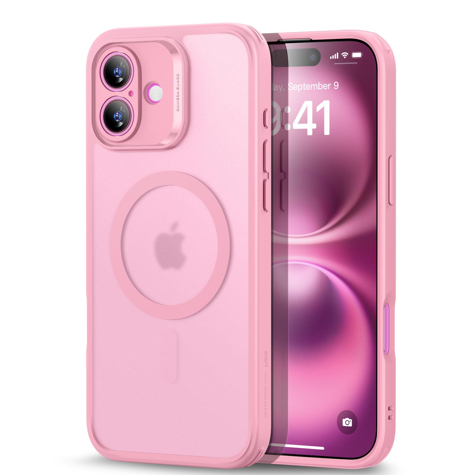 Funda Esr Para Iphone 16 Translúcida Mate Con Magsafe Pink - Venta Internacional.