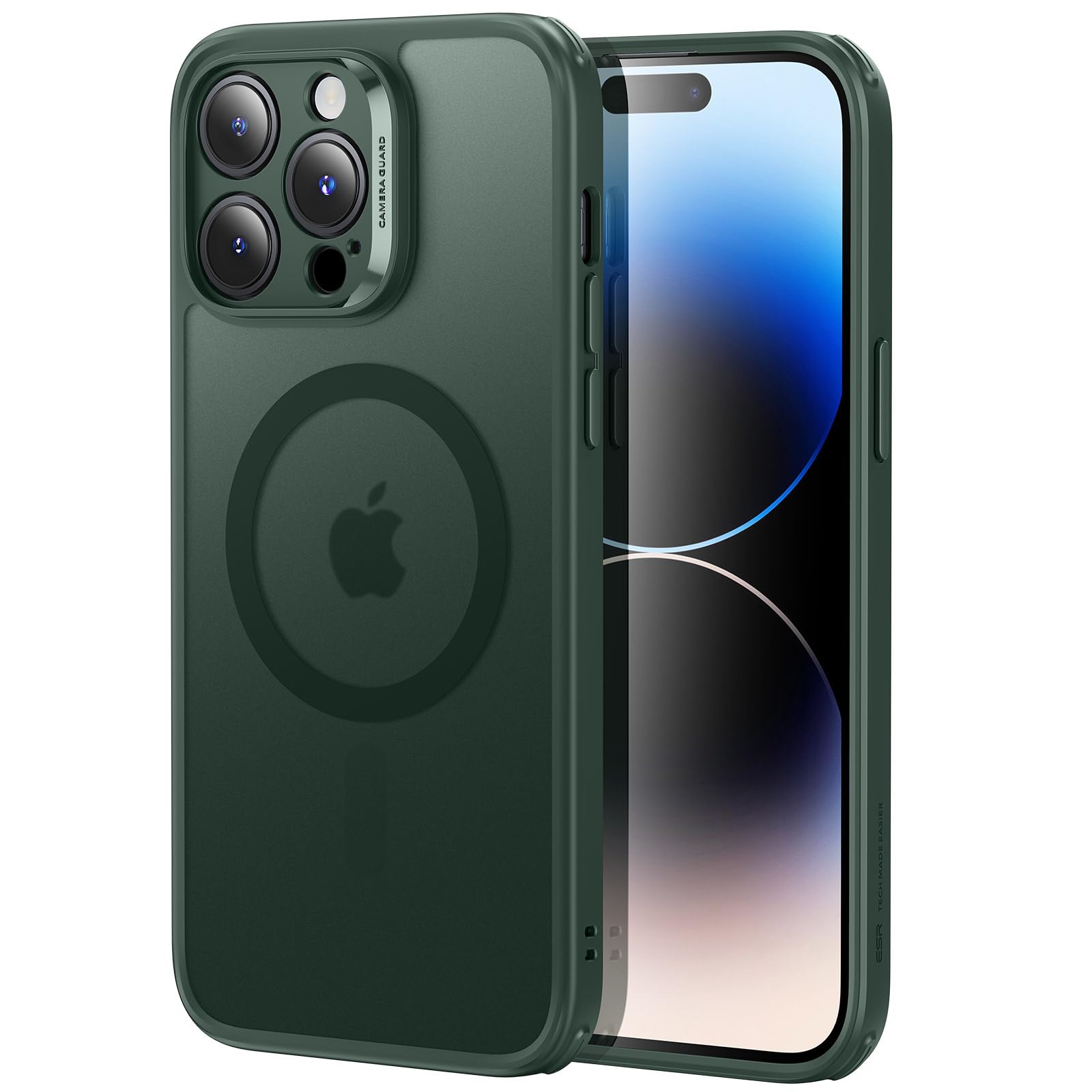 Foto 2 pulgar | Funda De Teléfono Esr Para Iphone 14 Pro, Translúcido, Mate, Verde Esmerilado - Venta Internacional.