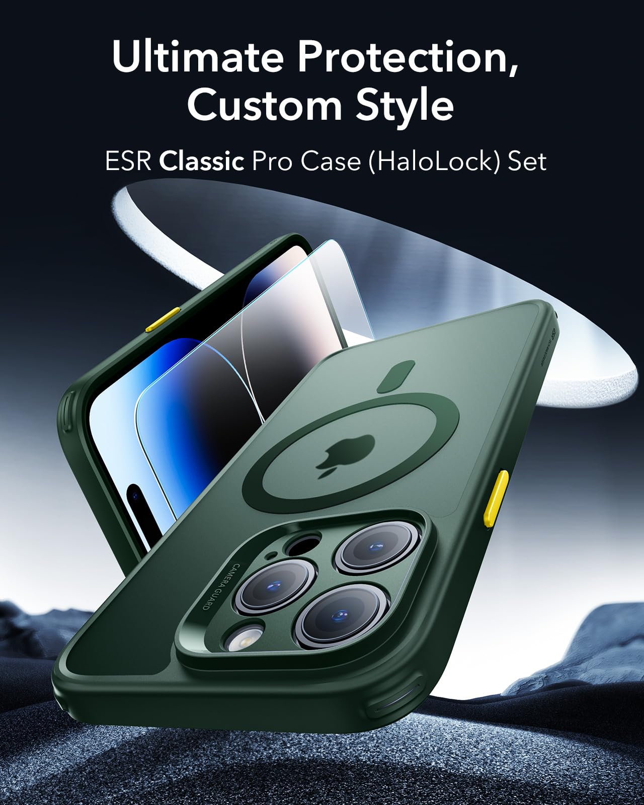 Foto 3 pulgar | Funda De Teléfono Esr Para Iphone 14 Pro, Translúcido, Mate, Verde Esmerilado - Venta Internacional.