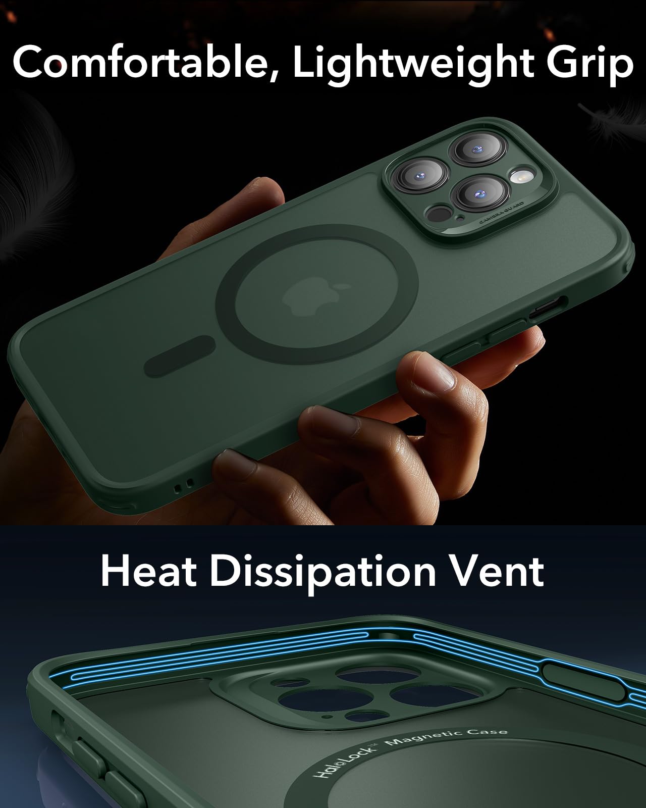 Foto 5 | Funda De Teléfono Esr Para Iphone 14 Pro, Translúcido, Mate, Verde Esmerilado - Venta Internacional.
