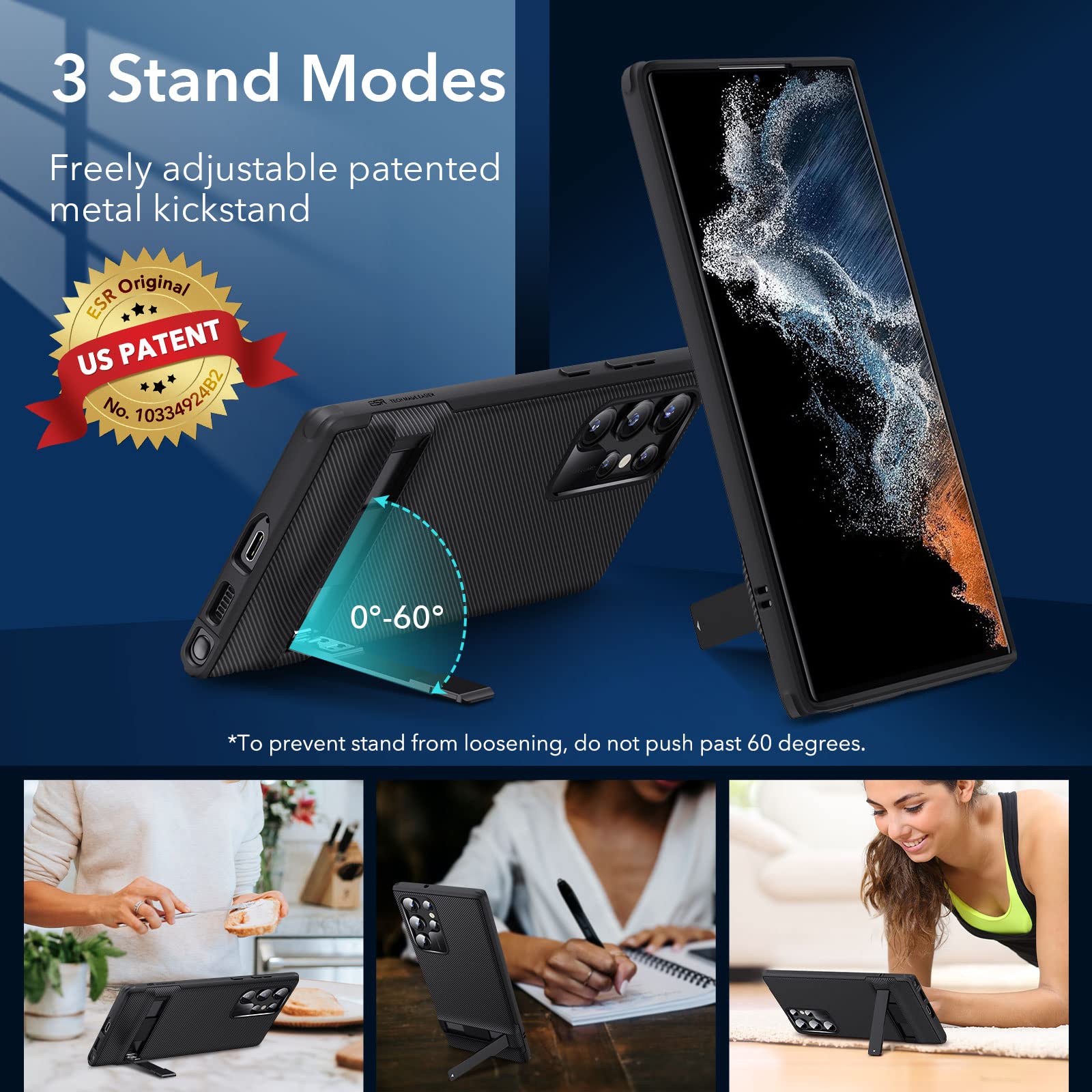 Foto 4 pulgar | Funda De Teléfono Esr Boost Series Para Samsung Galaxy S22 Ultra Black - Venta Internacional.