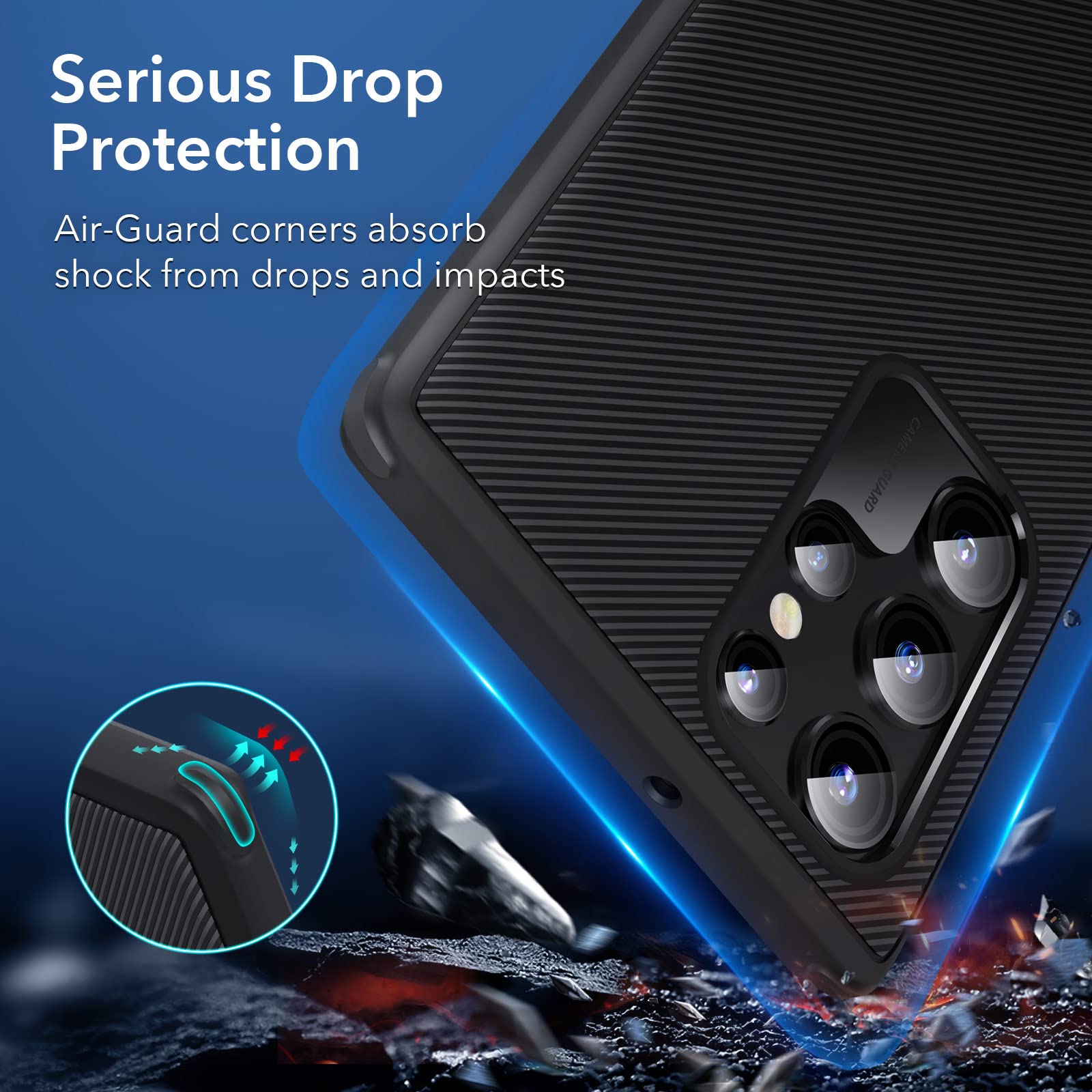 Foto 4 | Funda De Teléfono Esr Boost Series Para Samsung Galaxy S22 Ultra Black - Venta Internacional.